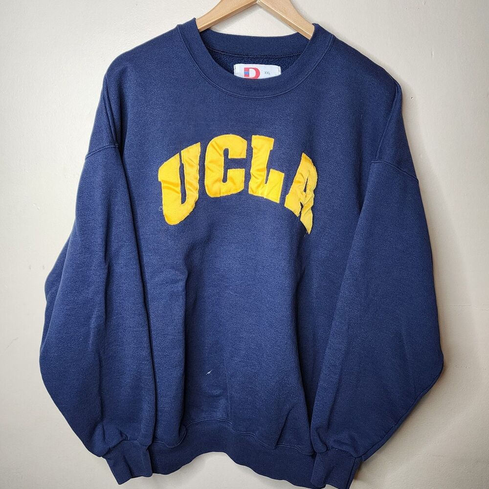 Vintage 90s UCLA Bruins Sweatshirt Mens XL USA Made Spellout Logo - Picture 7 of 8